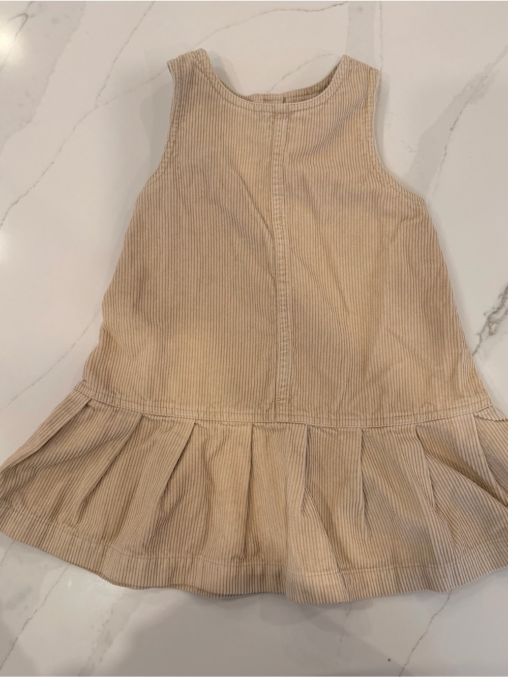 GAP Baby Beige Ribbed Corduroy Dress